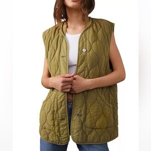 Free People
Billy Quilted Military Vest Size XS